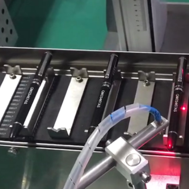 Laser Marking Engraving Machine for Pen with Conveyor